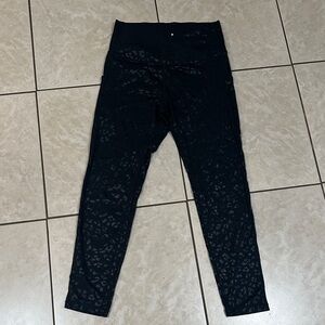 Black Leopard Print Leggings